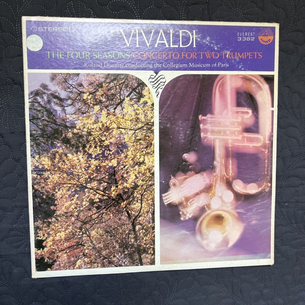 Vivaldi - The Four Seasons - Concerto For Two Trumpets - Ronald Douatte G Vinyl